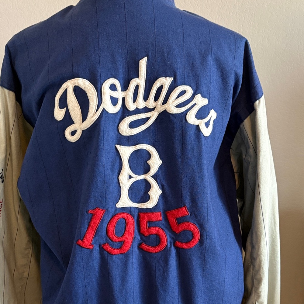 Champion Navy and Cream World Series Jacket - Picture 3 of 6